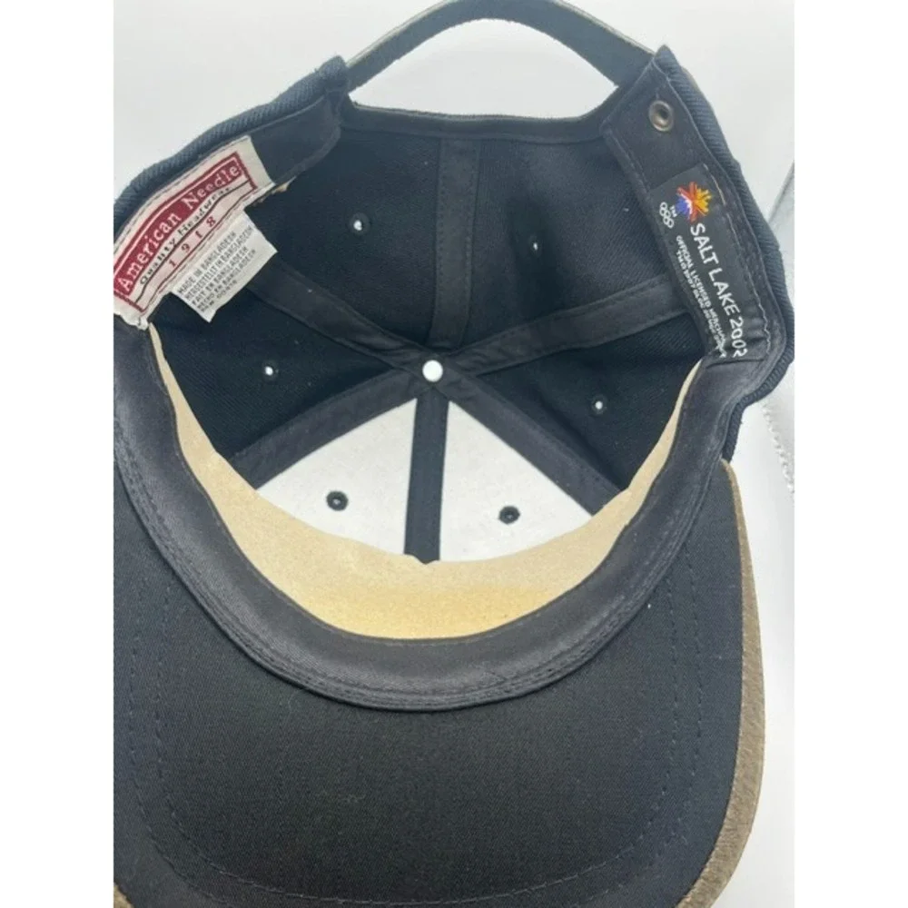 Vintage 2002 Salt Lake Olympic Winter Games Two Toned Metal Logo Hat New-2114